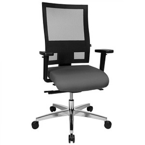 Topstar Bürostuhl Sitness 60, PS69BH W52 Stoff anthrazit, Gestell alu