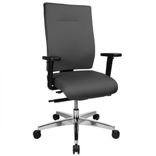 Topstar Bürostuhl Sitness 70, PS79BH W52 Stoff anthrazit, Gestell alu