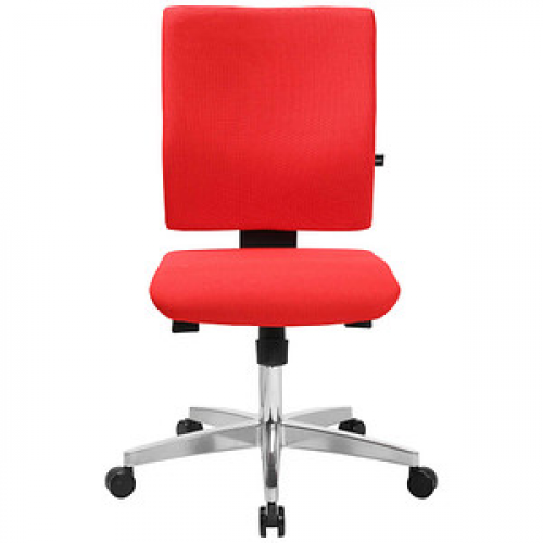 Topstar Bürostuhl Lightstar 10, LS19W0G21 Stoff rot, Gestell alu