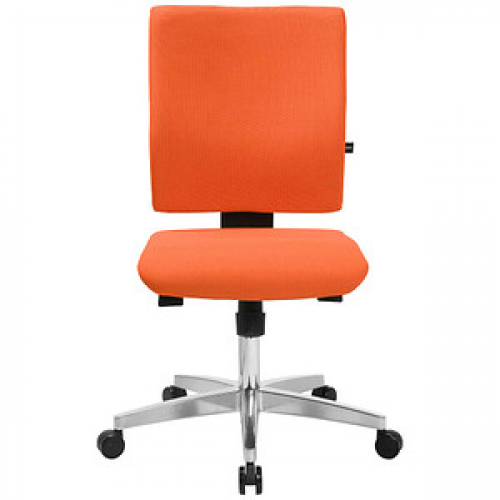 Topstar Bürostuhl Lightstar 10, LS19W0G04 Stoff orange, Gestell alu