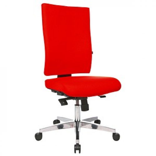 Topstar Bürostuhl Lightstar 20, LS29W0G21 Stoff rot, Gestell alu