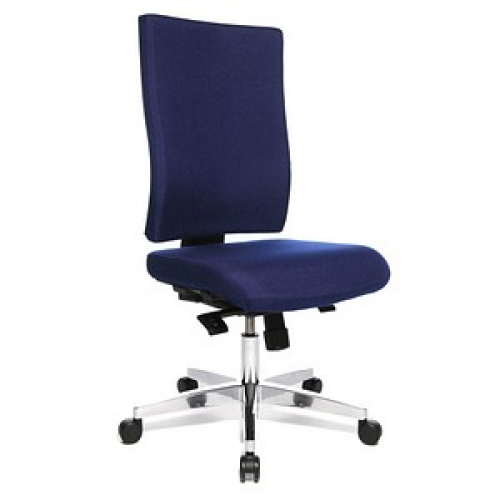 Topstar Bürostuhl Lightstar 20, LS29W0G26 Stoff blau, Gestell alu