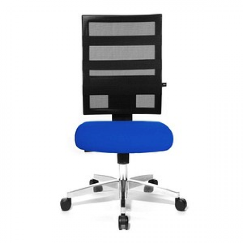 Topstar Bürostuhl X-Pander, 9590T380 Stoff blau, Gestell alu