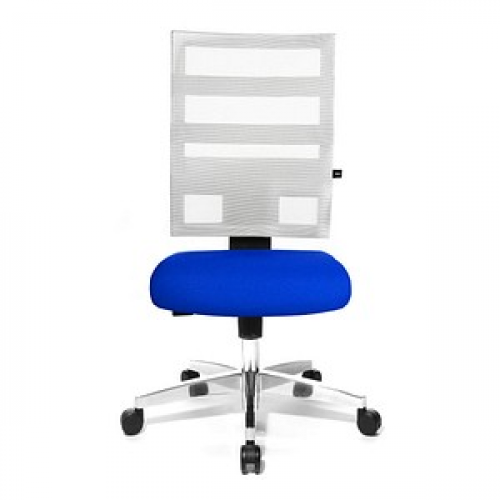 Topstar Bürostuhl X-Pander, 9590T383 Stoff blau, Gestell alu