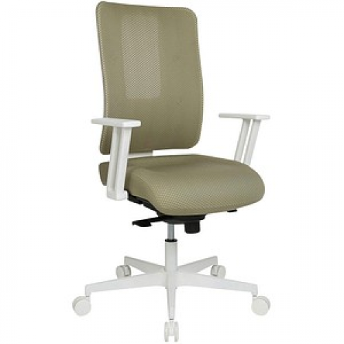 Topstar Bürostuhl Sitness Life 50, FY530E CR88 Stoff beige, Gestell weiß