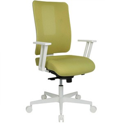 Topstar Bürostuhl Sitness Life 50, FY530E CR99 Stoff grün, Gestell weiß