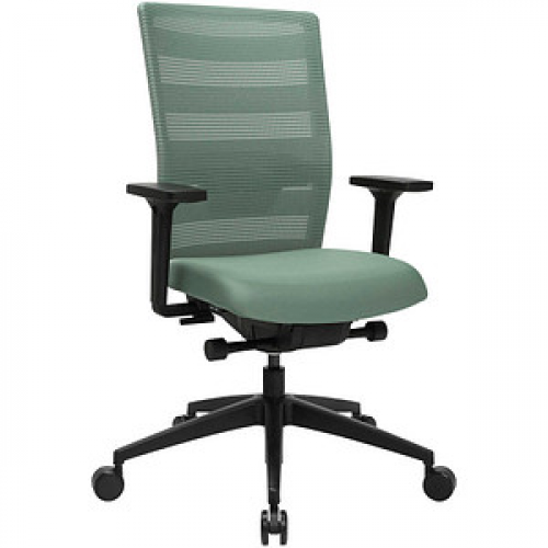 Topstar Bürostuhl Sitness AirWork, PA30O MT5CX5 Stoff grün, Gestell schwarz