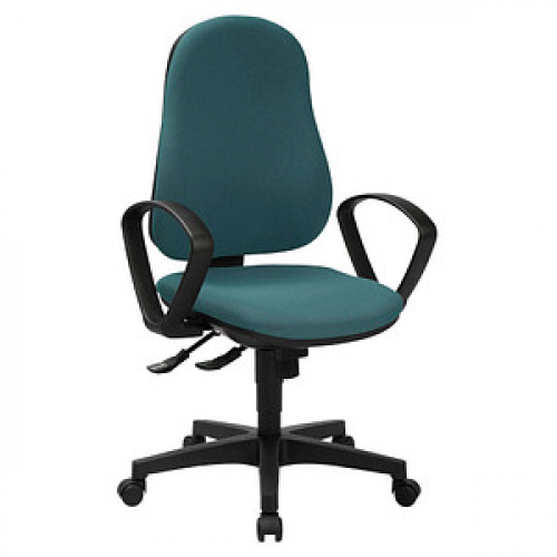 Topstar Bürostuhl Support SY ECO, 8550BMP5 Stoff blau, Gestell schwarz