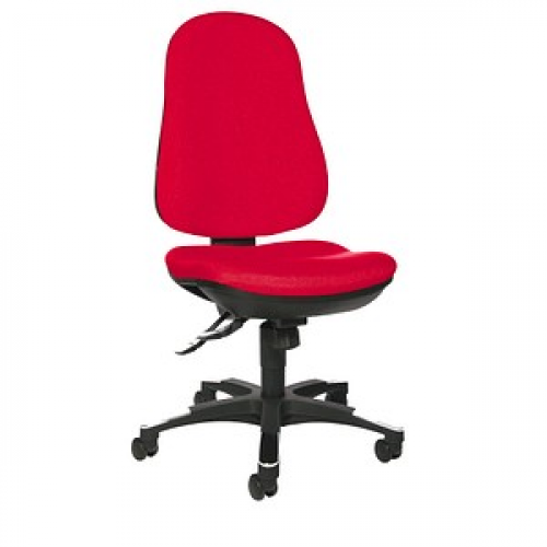 Topstar Bürostuhl Trend SY 10, 9020G21 Stoff rot, Gestell schwarz