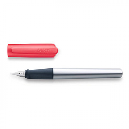 LAMY nexx Patronenfüller neoncoralred/silber A (für Anfänger)