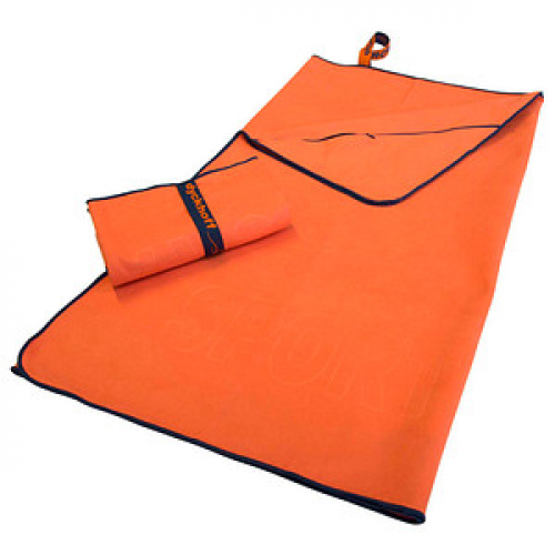 Dyckhoff Mikrofaser Handtuch mit Reißverschluss orange 80,0 x 180,0 cm