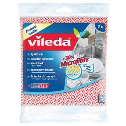 vileda Spültuch Mikrofaser 60 °C waschbar, 2 St.