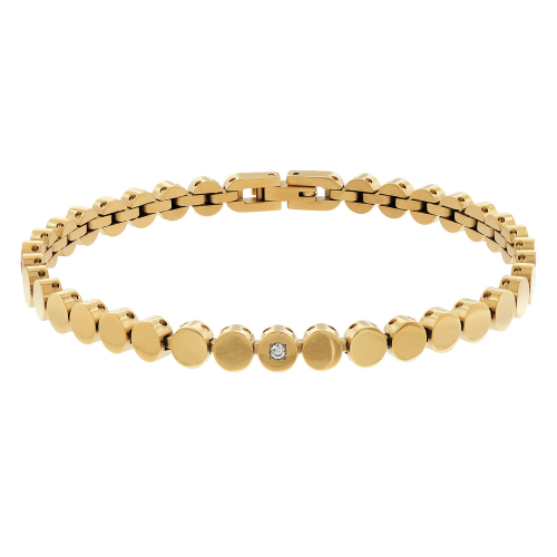 Boccia 03057-04 Damen-Armband Titan Goldfarben mit Diamant