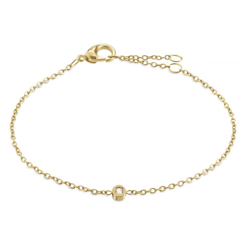 Boccia 03058-04 Damen-Armband Titan Goldplattiert mit Diamant