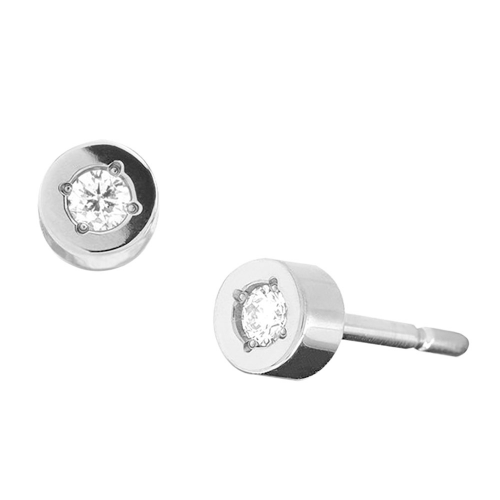 Boccia 05083-03 Diamant-Ohrringe Titan Solitär-Ohrstecker