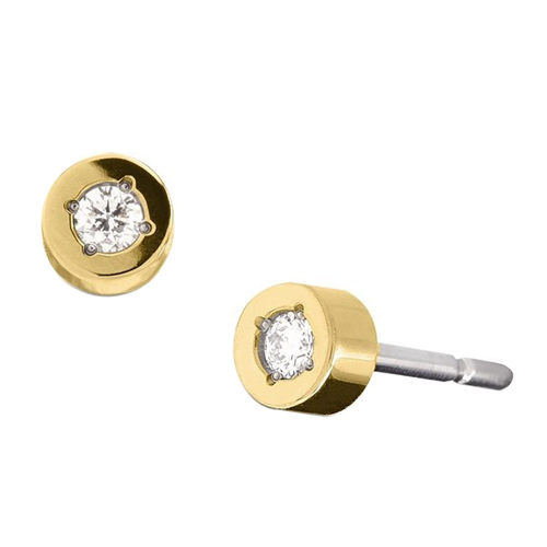 Boccia 05083-04 Diamant-Ohrstecker Ohrringe Titan goldplattiert