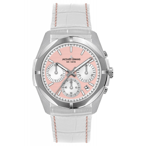 Jacques Lemans 1-2182G Damenuhr Chronograph Melbourne 10 Bar Wasserdicht