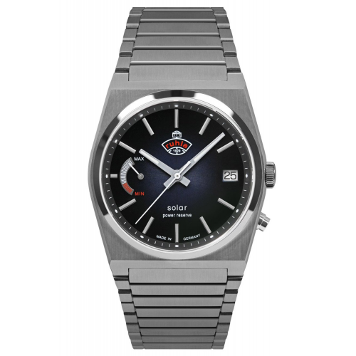 Ruhla 4640M3 Herrenuhr Space Control Solar Dunkelblau