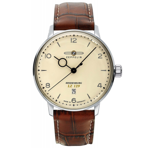 Zeppelin 8042-5 Herrenuhr LZ129 Hindenburg Lederband braun