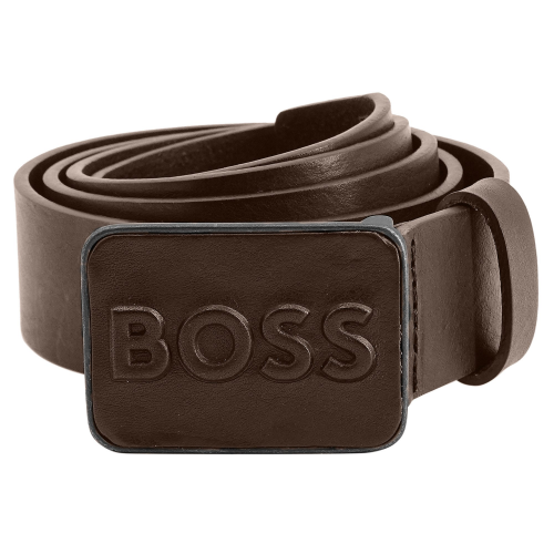 BOSS 50471311-202 Herrengürtel Leder Braun Sem