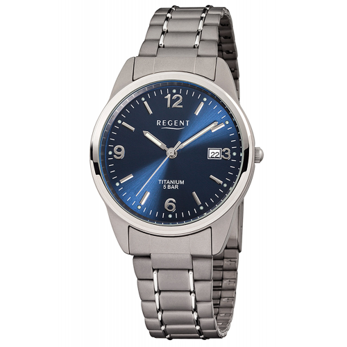 Regent F-433 Herren-Armbanduhr Titan Ø 36 mm