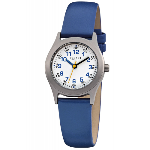 Regent F-947 Kinderuhr Titan Blau Ø 26 mm