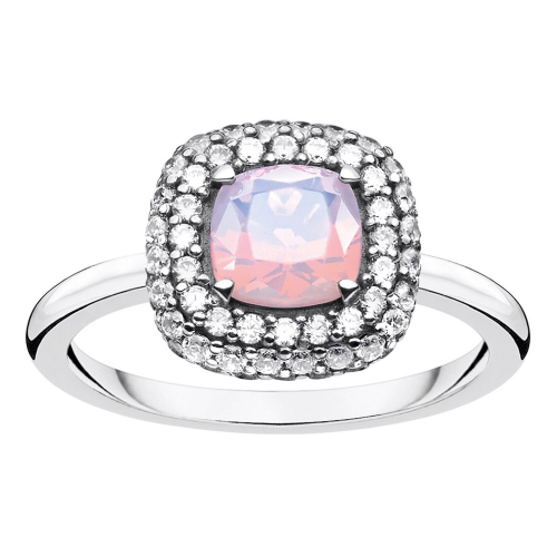 Thomas Sabo TR2287-347-7 Ring für Damen Opal-Farbeffekt Silber