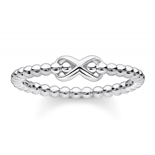 Thomas Sabo TR2320-001-21 Silber-Ring für Damen Kugeln mit Unendlichkeitszeichen