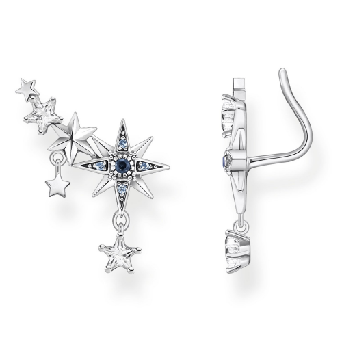 Thomas Sabo H2223-945-7 Damen-Ohrringe Ear Climber Royalty Sterne Silber