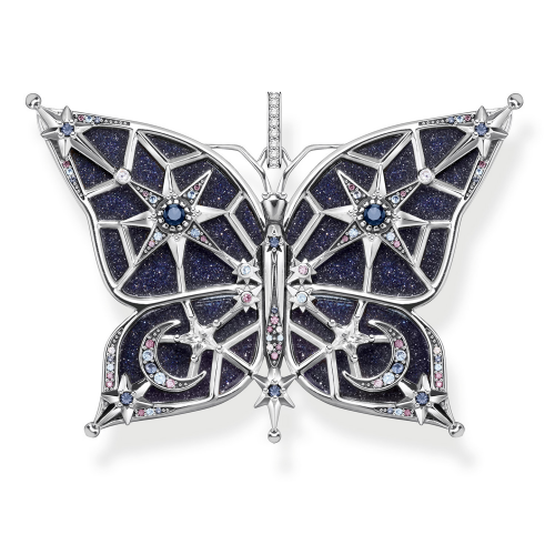 Thomas Sabo PE925-945-7 Anhänger Schmetterling Stern & Mond groß