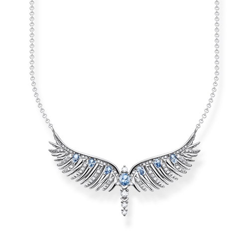 Thomas Sabo KE2167-644-1-L45v Damen-Collier Phönix-Flügel mit Blauen Steinen