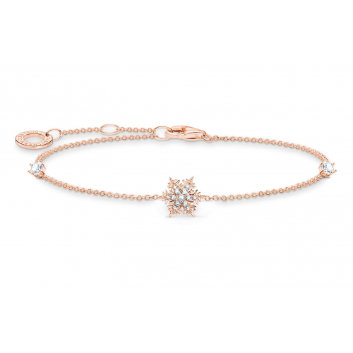 Thomas Sabo A2082-416-14-L19v Damen-Armband Schneeflocke Roségoldfarben