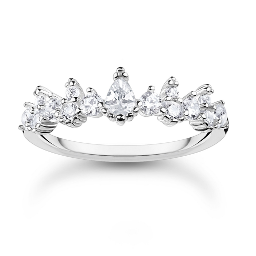 Thomas Sabo TR2415-051-14 Damenring Eiskristalle Silber