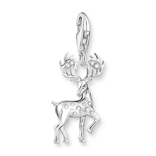 Thomas Sabo 1910-051-14 Charm-Anhänger Hirsch Silber