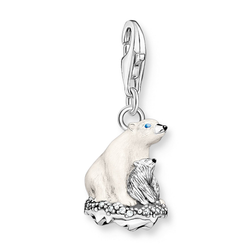 Thomas Sabo 1911-691-7 Charm-Anhänger Eisbären Silber