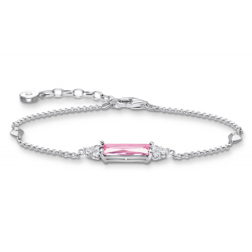 Thomas Sabo A2018-051-9-L19v Damenarmband Silber Pink/Weiß