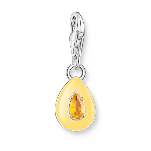 Thomas Sabo 1919-496-8 Charm-Anhänger Orangefarbener Tropfen