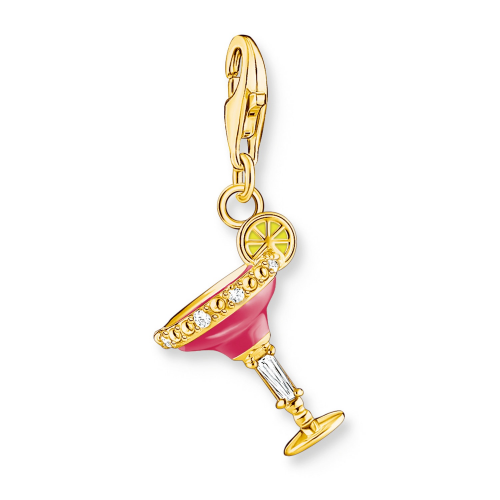 Thomas Sabo 1931-565-9 Charm-Anhänger Rotes Cocktail-Glas