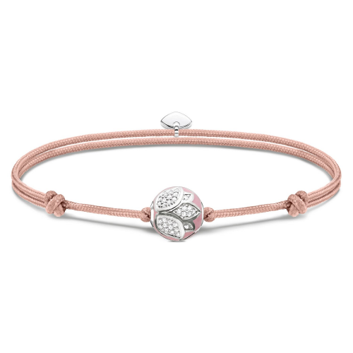 Thomas Sabo A2124-380-9-L22v Armband Karma Secret Rosafarbene Lotusblüte