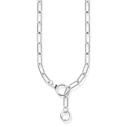 Thomas Sabo KE2192-643-21-L55 Herrenkette Silber mit steinbesetztem Ringverschluss