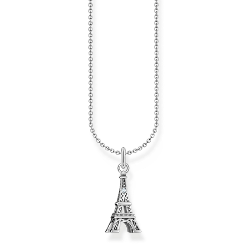 Thomas Sabo KE2236-643-14-L45V Damen-Halskette Silber mit Eiffelturm