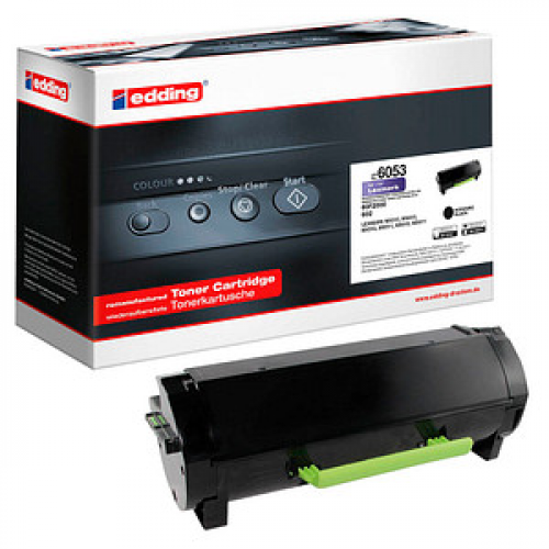 edding EDD-6053  schwarz Toner kompatibel zu LEXMARK 60F2000