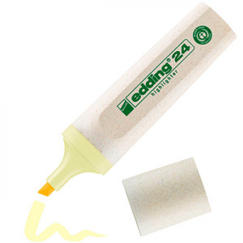 edding Highlighter 24 EcoLine pastell Textmarker gelb, 1 St.