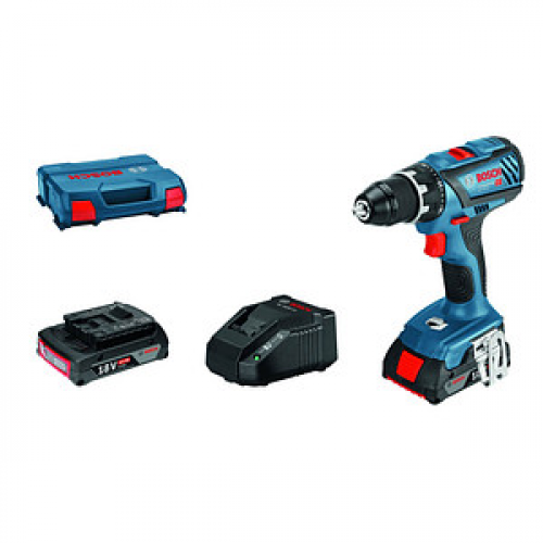 BOSCH Professional GSR 18V-28 Akku-Schrauber-Set 18,0 V, mit 2 Akkus