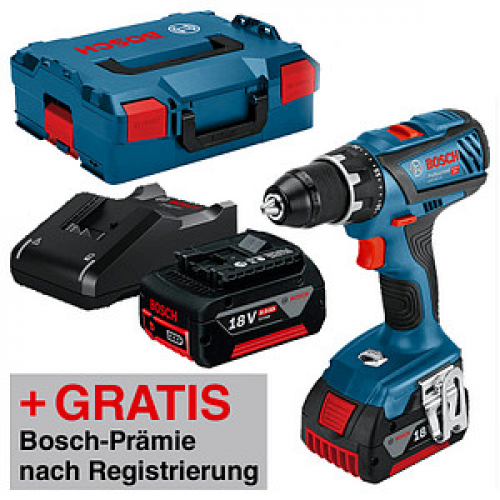 BOSCH Professional GSR 18V-28 Akku-Bohrschrauber-Set 18,0 V, mit 2 Akkus