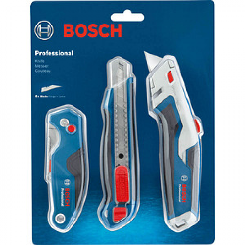 BOSCH Professional Combo Kit Cuttermesser-Set blau 1,8 cm