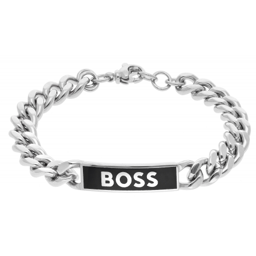 BOSS 50501914-040 Herren-Armband Panzerarmband B-Chain