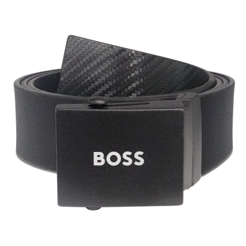 BOSS 50513076-001 Herrengürtel Leder Schwarz Icon_R-Sr35