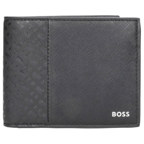 BOSS 50517059-001 Herren Leder-Geldbeutel Zair Schwarz