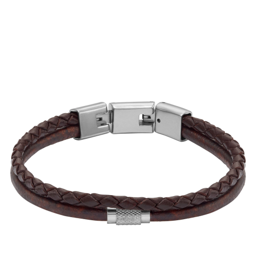 Fossil JF04702040 Herrenarmband Leder Braun